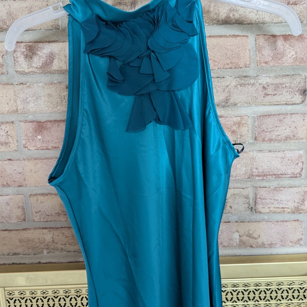 A. Byer Teal Sleeveless Top